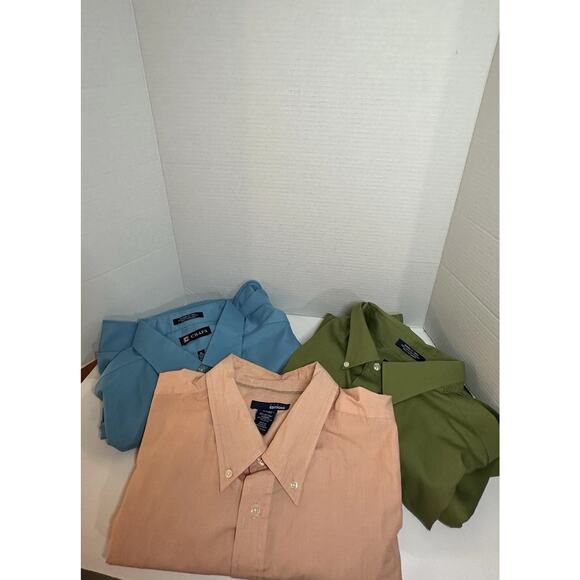 Lot of 3 Men’s Button-Down Shirts – Chaps & Basic Editions – XL / 2XLT – - Picture 1 of 16